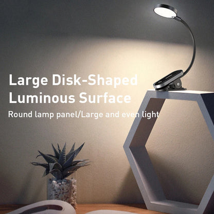 Baseus LED Clip Table Lamp Stepless Dimmable Wireless Desk Lamp Touch USB Rechargeable Reading Light LED Night Light Laptop Lamp