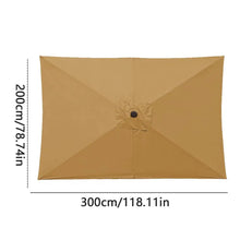 Load image into Gallery viewer, 2x3 m Rectangular Patio Umbrella Cloth Replacement Canopy Heavy Duty Cantilever Parasol Top For Outdoor Deck, Backyard
