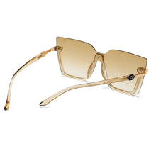 Load image into Gallery viewer, Women Men Sun Glasses Streetwear Large Frame Eyewear GogglesHollow Out Square One-piece Sunglasses Women MenGlasses
