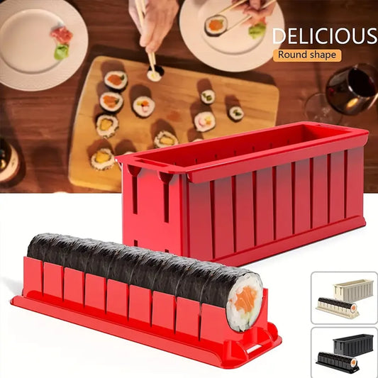 9 piece Sushi Making Kit for beginners,DIY Sushi Making kit Food Grade Sushi Making kit Reusable rice Roller Mold Sushi Starter