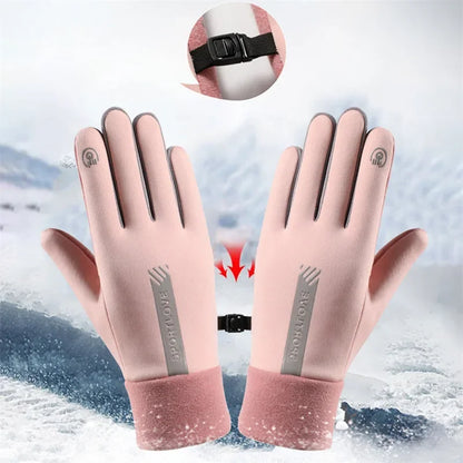 Winter Gloves Women Cycling Bike Thermal Cold Resistance Wind Waterproof Bicycle Warm Outdoor Running Skiing Mittens