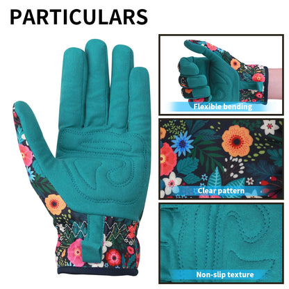 Gardening Gloves for Women Breathable leather Garden Gloves with Grip Thorn-Proof Puncture-Resistant Work Gloves