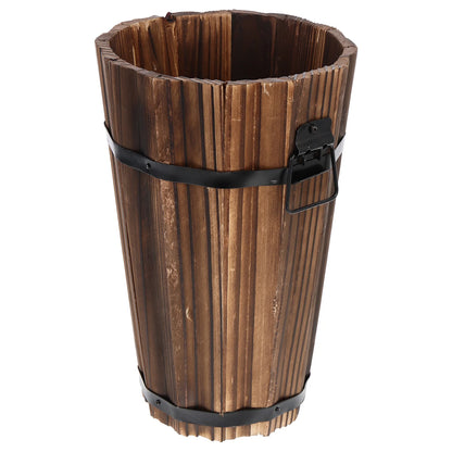 Wooden Planter Retro Design Planter Exquisite Flowerpot for Garden