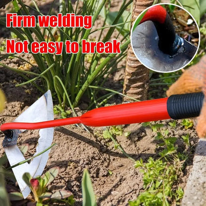 Garden Hoes Gardening Tool Hand Steel Hoe Garden Planting Hoe Portable Steel Gardening Hoe and Loosening Soil Tool Gardening