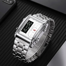 Load image into Gallery viewer, Wrist Watches For Men Top Brand Luxury Golden Men Watches Gold Big Male Wristwatch Man Square Golden Dial Relogio Masculino
