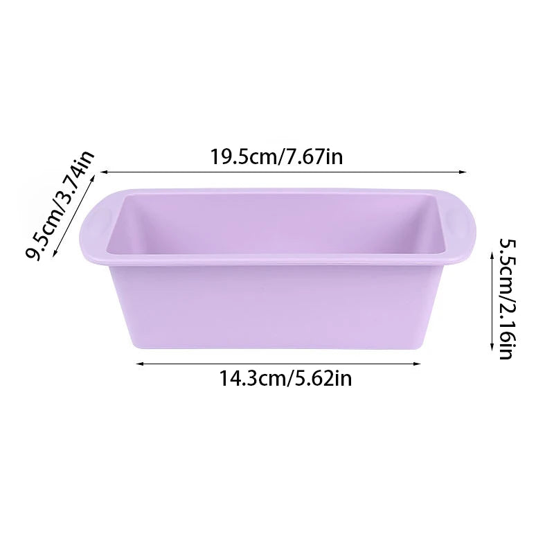 1Pc Mini Toast Silicone Mold Rectangular Cake Pan Cheese Cake Mold Bake Mold Bread Baking Tray