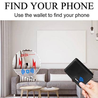 Wallet GPS Card Holder Wallet for Men Smart Card Holder  Wallet for Men With Tracking Device  FindMy for Android, Best Men  Gift