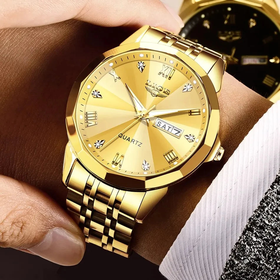 LIGE Business Watch Men Fashion Military Sport Men's Quartz Wristwatches Casual Waterproof Date Chronograph Relogios Mascullino