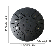 Load image into Gallery viewer, 6/3 Inch 11/6 Notes Mini Handpan Drum Finger Picks Percussion Instruments Sound Healing Steel Tongue Drum for Meditation Yoga
