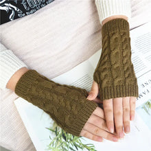Load image into Gallery viewer, NEW Women Hand Warmer Winter Gloves Fashion Knitting Faux Wool Mitten Warm Fingerless Glove Gants Femme women gloves
