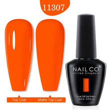 Load image into Gallery viewer, NAILCO 15ml Transparent Nude Color Series Jelly Gel Nail Polish Pink Red Nails Art Manicure Gel Varnishes Gellack Design Lacquer
