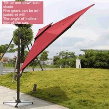 Load image into Gallery viewer, Patio Umbrella Top Cover Patio Umbrella Replacement Canopy Backyard Garden Outdoor Umbrella Top Sun Protective Water Resistant
