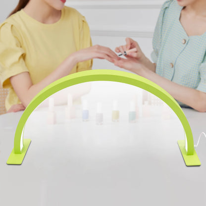 LED Half Moon Light Adjust Brightness 3000K‑6000 Half Moon Desk Lamp for Nail Art, Facial Spa, Skincare, Lash Extensions