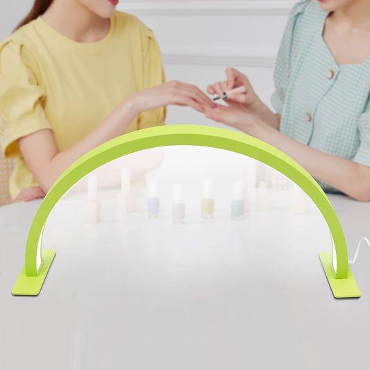 LED Half Moon Light Adjust Brightness 3000K‑6000 Half Moon Desk Lamp for Nail Art, Facial Spa, Skincare, Lash Extensions
