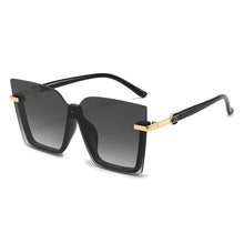 Load image into Gallery viewer, Women Men Sun Glasses Streetwear Large Frame Eyewear GogglesHollow Out Square One-piece Sunglasses Women MenGlasses
