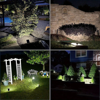 2pc LED Solar Light Outdoors Landscape Spotlights, 2 In 1 Wireless Outdoor SolarSpotlights For Yard Garden Patio RV camping
