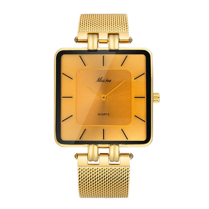 Men Watch Business Middle East Classic Simple Stainless Steel Couple Watch Waterproof Women Fashion Quartz Clock Wristwatches