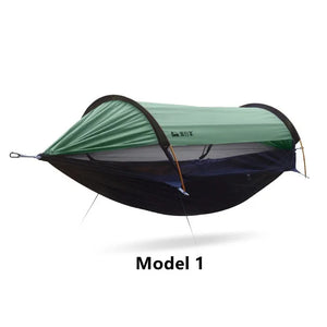 Travel Hammock, outdoor anti rollover, sun shading and anti mosquito, single or double person with mosquito ne