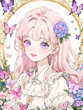Load image into Gallery viewer, 5D Diamond Painting  Anime Girl DIY Cartoon Cross Stitch Full Square Round Diamond Mosaic Embroidery Art Home Decoration Gift
