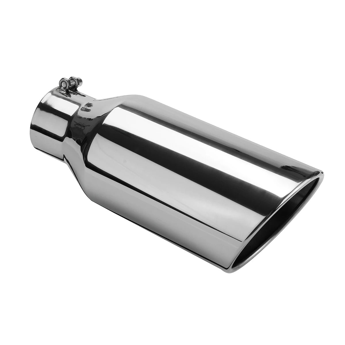 Universal Exhaust Tip 3inch Inlet 5inch Outlet 12inch Length Tailpipe Anti-Corrosive Car Straight Exhaust Tail Throat Tail Pipe