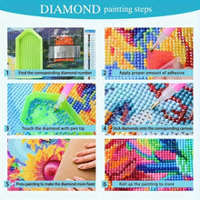 Load image into Gallery viewer, Diamond painting set, umbrella holding women's pattern, round diamond full diamond art, multiple specifications to choose from
