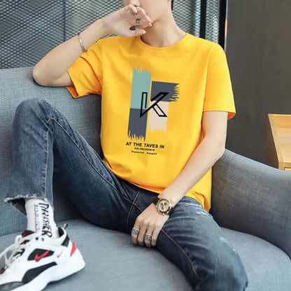 Men's T-shirt Gym Tops White Graphic Male Tees Shirts Heather 100℅ Cotton Cheap Clothes And Comfortable Streetwear Stylish Y2k