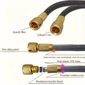 Garden Hoses, Water Pipes Telescopic Hoses Multifunctional Water Guns High-pressure Water Guns, Car Washing, Watering, Sprinkler