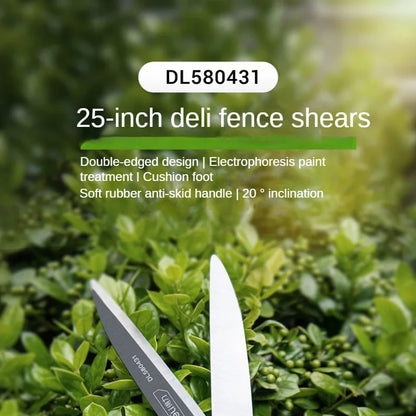 Deli Gardening Scissors Flower / Pruning Shears Lawn Special Hedge Shears Strong Pruning Branches Pruning Tools for Home Garden