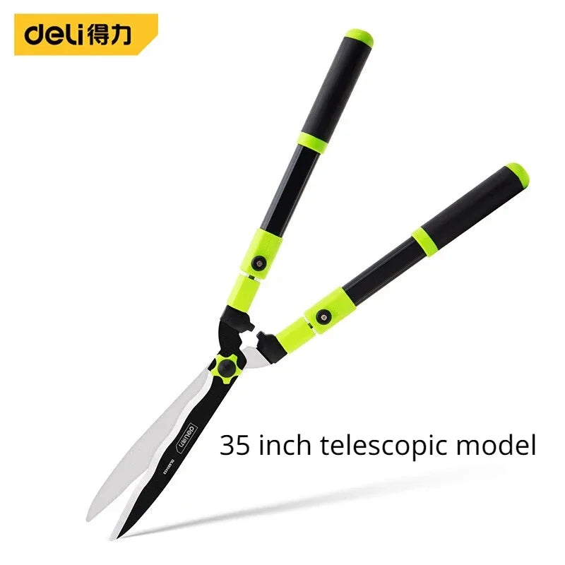 Deli Gardening Scissors Flower / Pruning Shears Lawn Special Hedge Shears Strong Pruning Branches Pruning Tools for Home Garden