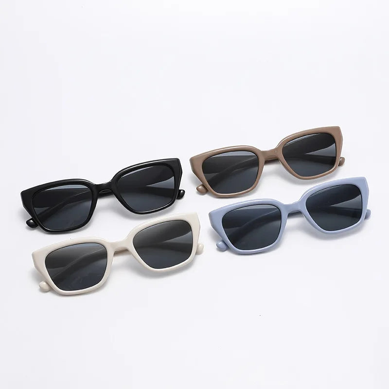 Sunglasses For Women With High-end Face, Small Anti-uv Large Frame Retro Cat Eye Glasses 2025 New Sunglasses 9673