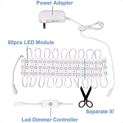 Led Vanity Mirror Lights Hollywood Style Vanity Make Up Light 10ft Ultra Bright White LED Dimmable Touch Control Lights Strip f