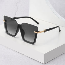 Load image into Gallery viewer, Women Men Sun Glasses Streetwear Large Frame Eyewear GogglesHollow Out Square One-piece Sunglasses Women MenGlasses
