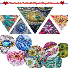 Load image into Gallery viewer, Diamond Painting Set - Elegant Scene of Woman in Yellow Dress on Stairs, Home Wall Decoration, with Special Shaped Rhinestones,
