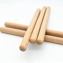 Load image into Gallery viewer, Classic Claves Rhythm Sticks Wooden Drum Sticks Classic Claves Percussion Instrument Kid Children Musical Toy Rhythm Learning
