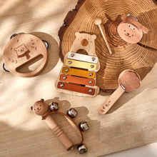 Load image into Gallery viewer, Wooden Baby Montessori Toys Musical Rattle Instruments Xylophone Percussion Sensory Rattle Toys Educational for Baby Toys Gifts
