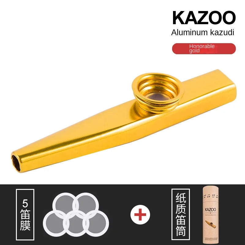 Lightweight Kazoo Aluminum Alloy Metal Fun Instrument Easy To Use for Music Lovers Professional Music Instrument Clarinete