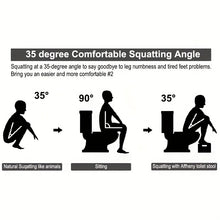 Load image into Gallery viewer, Heavy-Duty Portable Squat Toilet Stool - 7" Non-Slip Bathroom Assistance Step Perfect for Adults and Seniors
