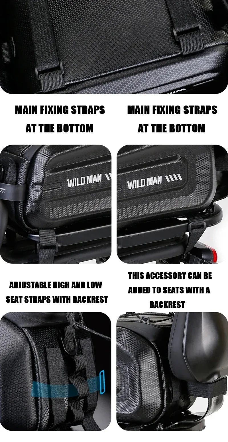 4L Multifunctional Bicycle Rear Seat Bag Waterproof Cycling Bike Rack Trunk Cargo Bag Pannier Bag Handbag Shoulder Bag