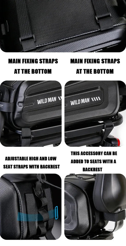 4L Multifunctional Bicycle Rear Seat Bag Waterproof Cycling Bike Rack Trunk Cargo Bag Pannier Bag Handbag Shoulder Bag