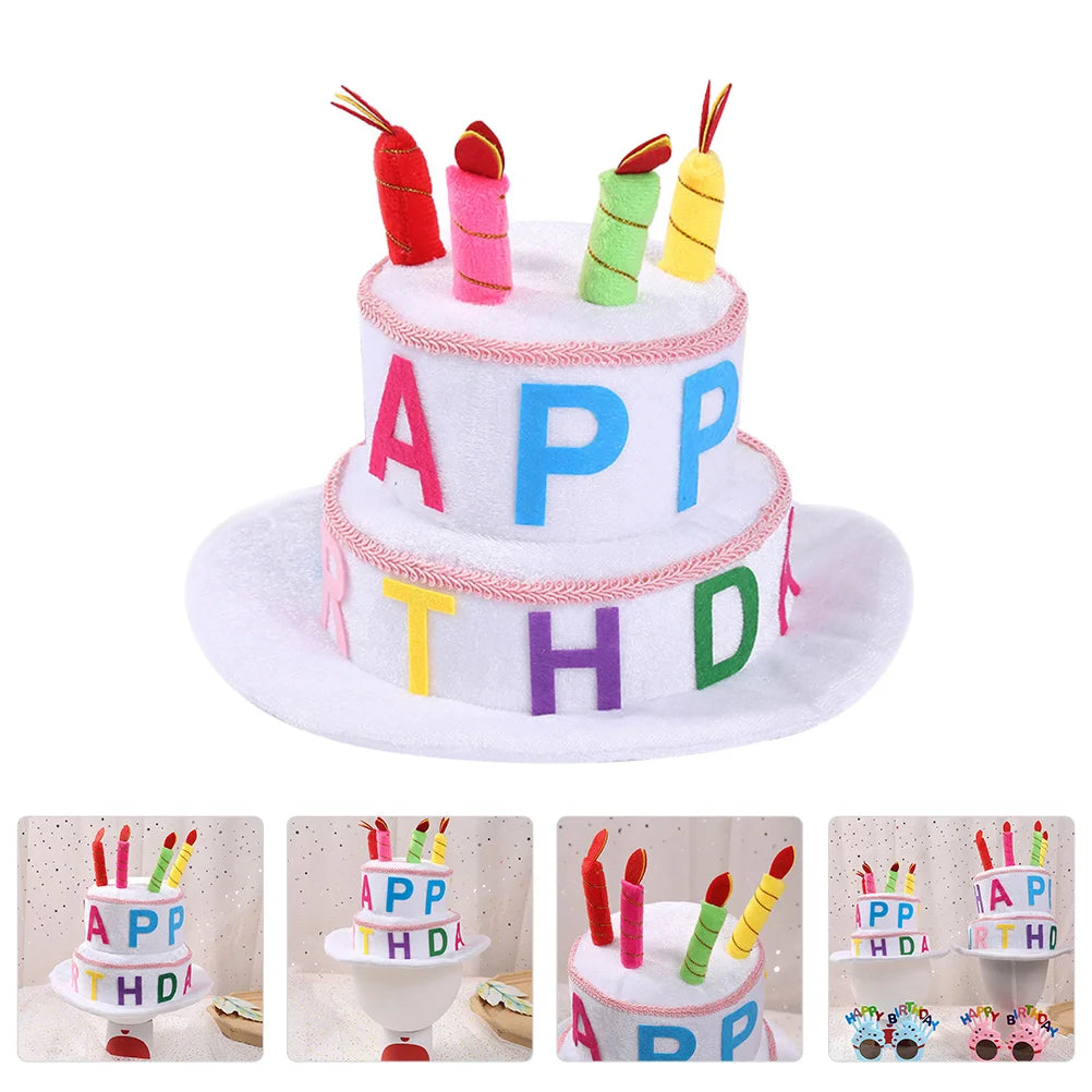 Birthday Hat Headwear Headdress Party Supplies Decorative for Kids Caps Children Hats