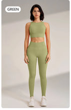 Load image into Gallery viewer, Yoga Clothing Set Women&#39;s High Waisted Leggings and Top Two Piece Seamless Fitness Exercise Clothing Fitness Workout Underwear
