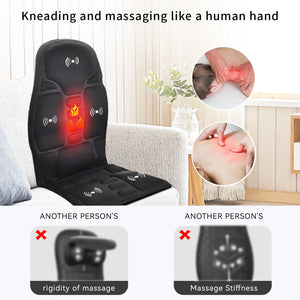 Back massager Electrothermal kneading finger pressure shoulder neck lumbar massage cushion Home office chair Halloween gift