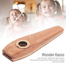 Load image into Gallery viewer, Kazoo Flute Wood Kazoo Flute Wooden Harmonica Guitar Accompaniment Diaphragm Mouth Music Wind Instrument Wood Kazoo Wooden Kazoo
