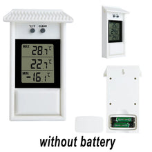 Load image into Gallery viewer, Garden Waterproof Thermometer Digital Thermometer Display Max Min Greenhouse Thermometer Garden Indoor Outdoor Wall Room
