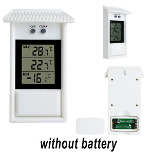 Garden Waterproof Thermometer Digital Thermometer Display Max Min Greenhouse Thermometer Garden Indoor Outdoor Wall Room
