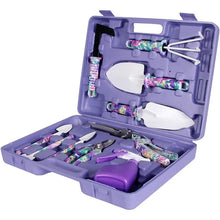 Load image into Gallery viewer, Garden Tools Set Garden Planting Floral Print Ergonomic Handle Trowel Rake Weeder Pruner Shears Sprayer Garden Printing Tool Set
