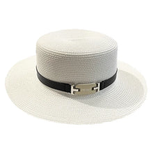 Load image into Gallery viewer, Fashion Trend Flat Top Top Hat Womens New Seaside Holiday Sunscreen Sun Hat Versatile Face Small Straw Hat Summer Hats for Women
