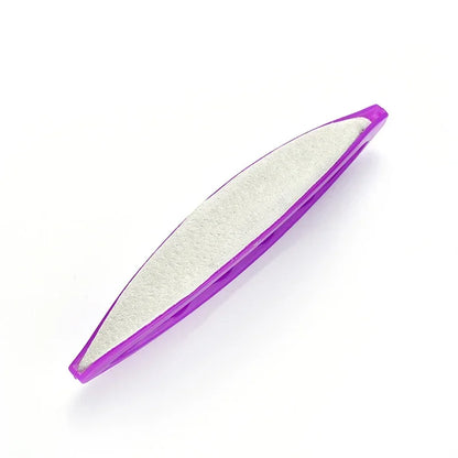 Nail Files Nail Buffers with Purple Sheep Leather, Nail File Polisher for Natural Nails, Pedicure Manicure Care Tool