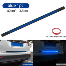 Load image into Gallery viewer, Car Anti-rear-end Reflective Strip Car Trunk Anti-collision Anti-scratch Soft Rubber Car Rear Bumper Decorative Rubber Strip Car
