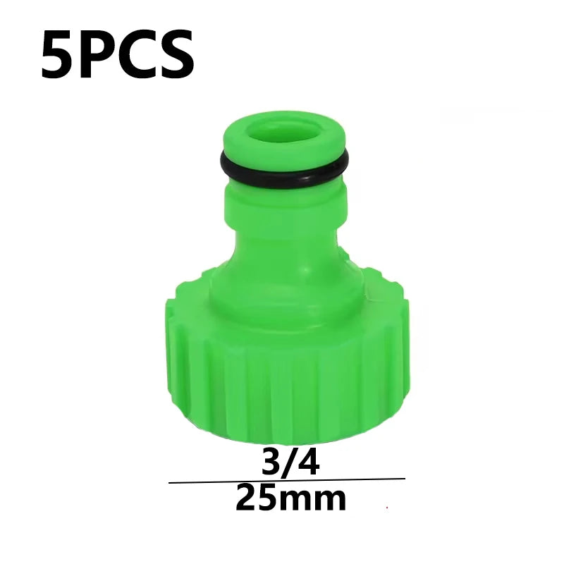 Garden Hose Tap Connector 3/4 inch and 1/2 inch BSP 2in1 Threaded Faucet Adapter Hose Connection Set for Garden Irrigation